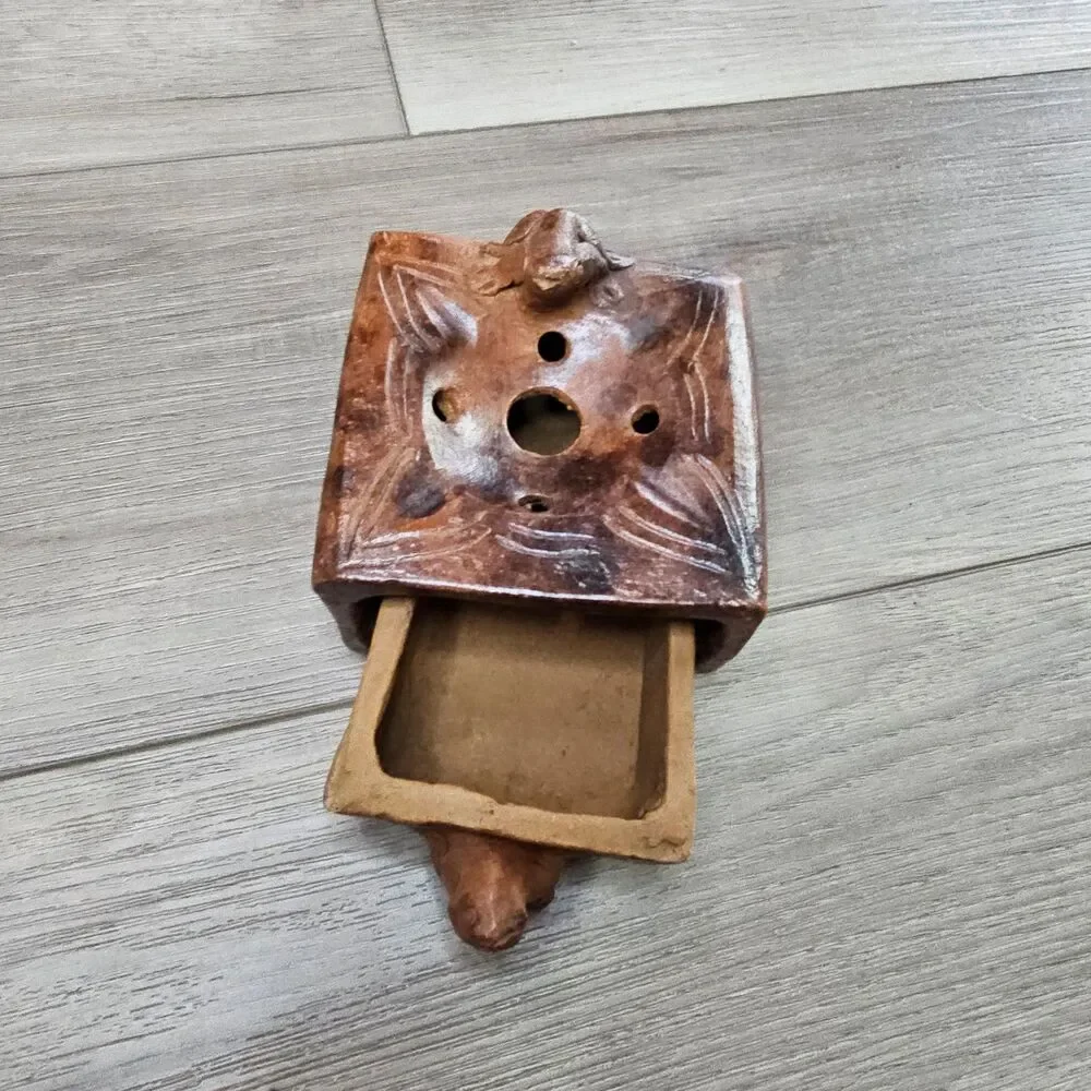 Decorative Handmade Pottery Frog Ashtray